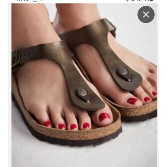 Birkenstock Gizeh sandal Women's in graceful toffee Size EU 36/US 5.5 - Picture 4 of 11